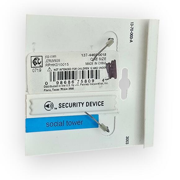 Black Art Deco Circle Drop Earrings Liz Claiborne Hypoallergenic Dangle Earrings - Picture 6 of 6